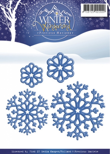 Precious Marieke Die Winter Wonderland Snowflakes