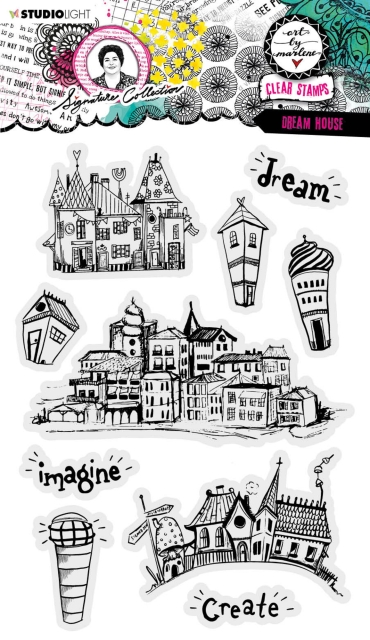 Art by Marlene Signature Collection Clear Stamp Transparenter Stempel Dream House