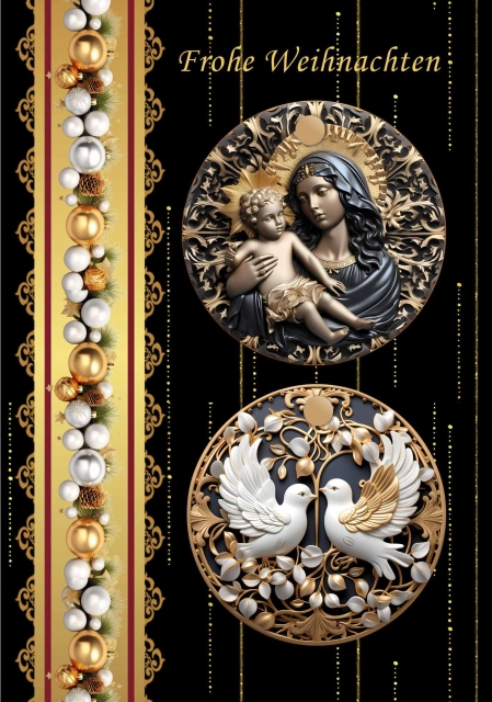 Reddy Cards Medaillonkarten Weihnachten