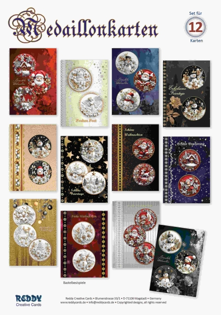 Reddy Cards Medaillonkarten Weihnachten 2