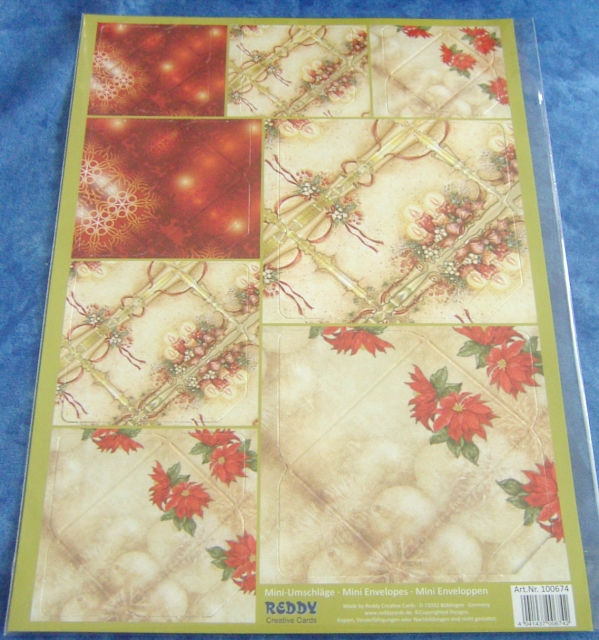 Reddy Cards Mini-Umschläge Weihnachten Kerzen, Weihnachtsstern
