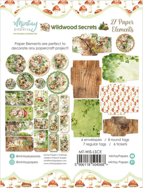 Mintay 6 x 8 Inch Paper Elements Wildwood Secrets