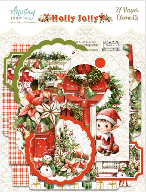 Mintay Holly Jolly 6 x 8 Inch Paper Elements
