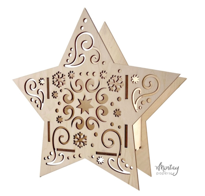 Mintay Woodies Decor Star Box