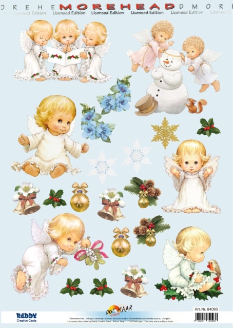 Reddy Cards Stanzbogen, Moreheads Weihnachten Engel 2