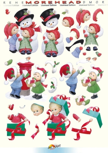 Reddy Cards 3D-Stanzbogen, Moreheads