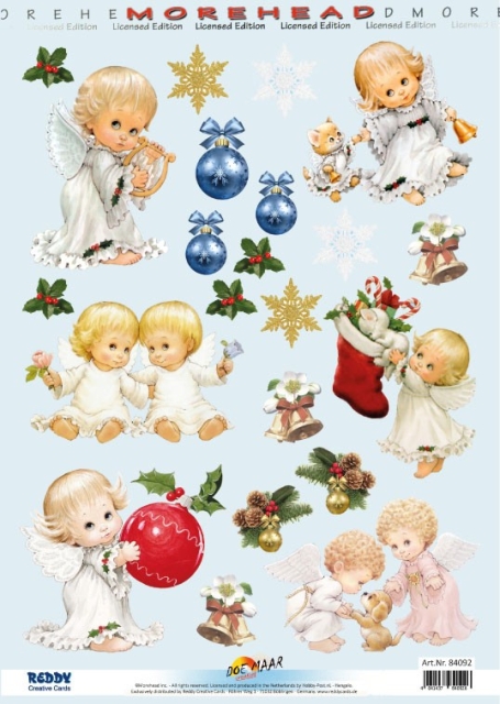 Reddy Cards Stanzbogen, Moreheads Weihnachten Engel