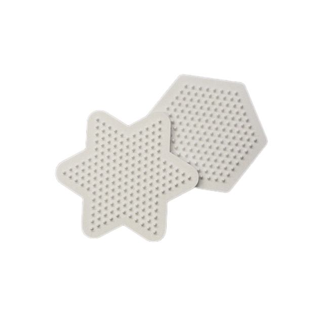 NABBI  Legeplatte Mix Hexagon / Stern 9 cm 2 Stück