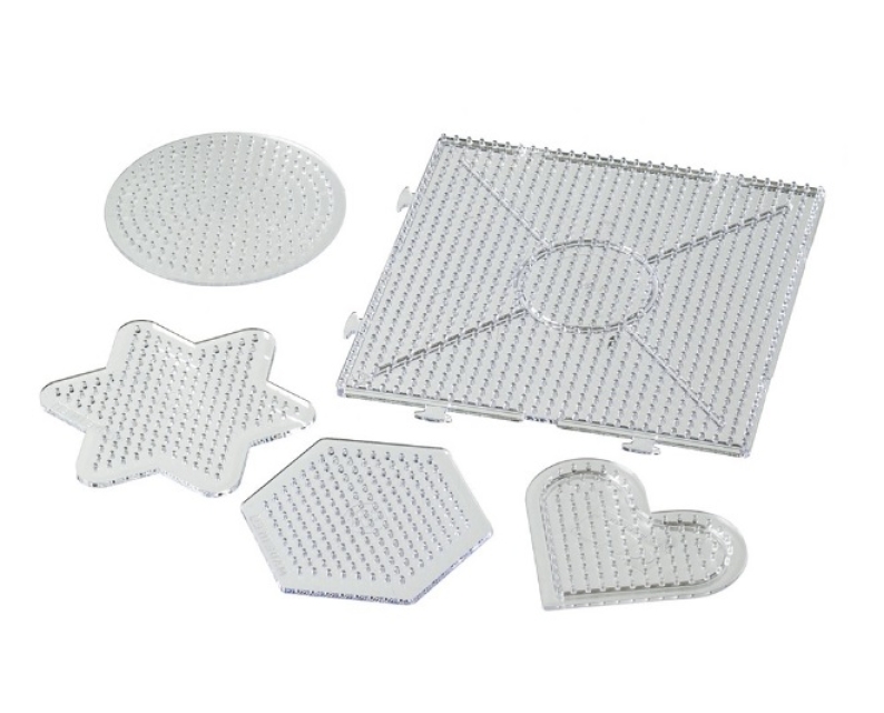 NABBI Legeplatte Formen Mix 8,5 x 7,5 - 15 x 15 cm 5 Stück