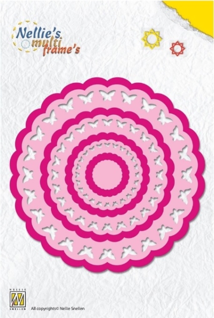 Nellie Snellen Nellie's Multi Frame Dies Rosette Butterflies