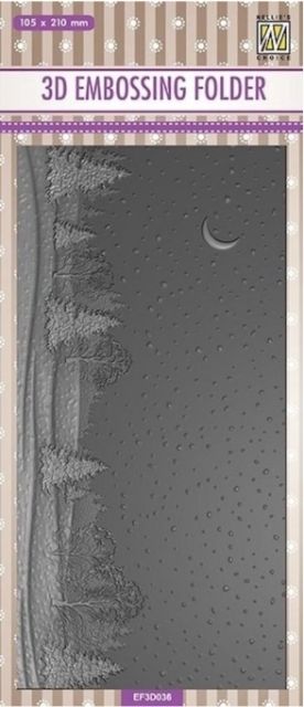 Nellie Snellen 3D Embossing Folders Snowy Landscape