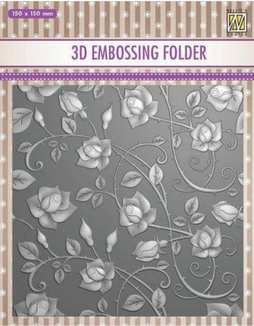 Nellie Snellen 3D Embossing Folder Roses