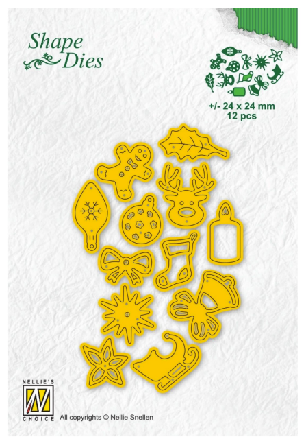 Nellie Snellen Shape Dies Christmas Fiddles