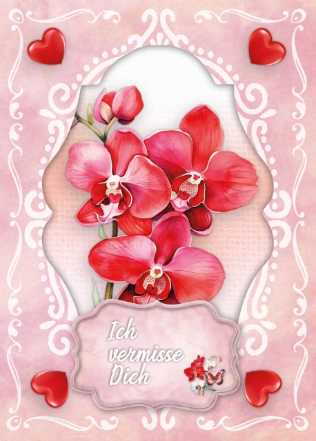 Reddy Cards Bastelset Orchideen