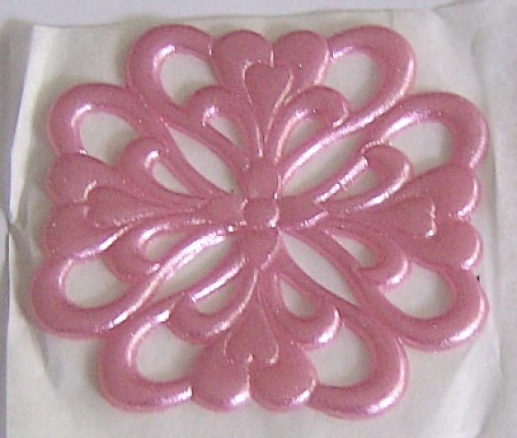 Wachs Ornament rosé