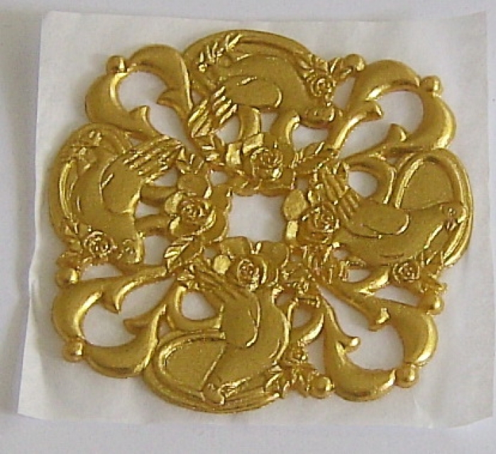 Wachs Ornament gold