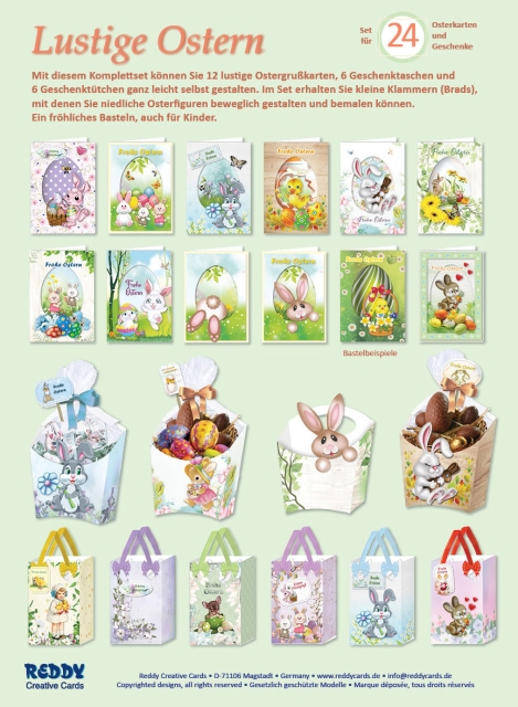 Reddy Cards Bastelset Lustige Ostern