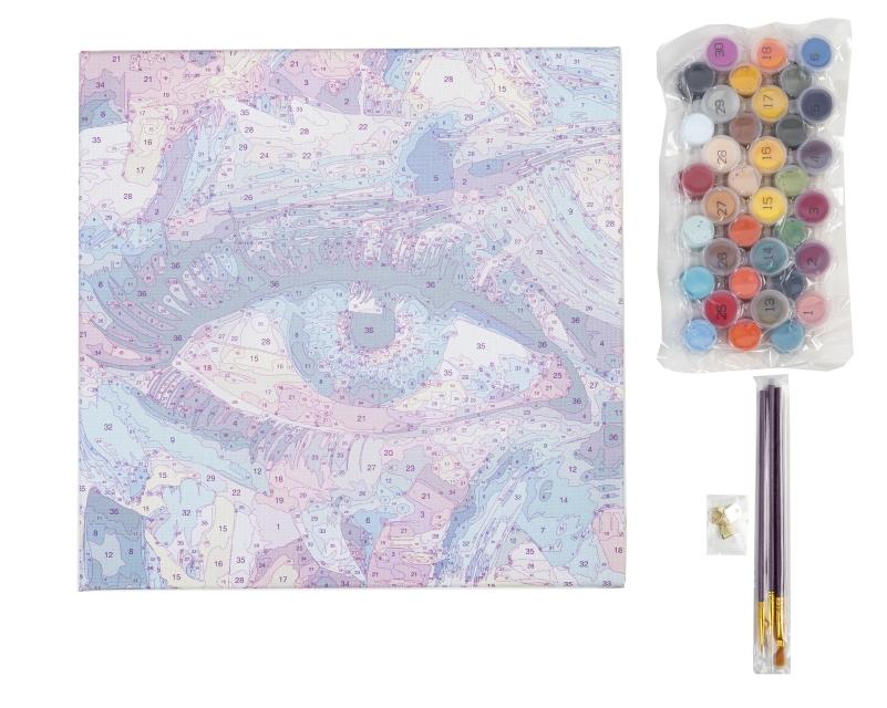 Craft Buddy PBN-3030-18 Painting by Numbers Framed Kit Malen nach Zahlen Creative Eye