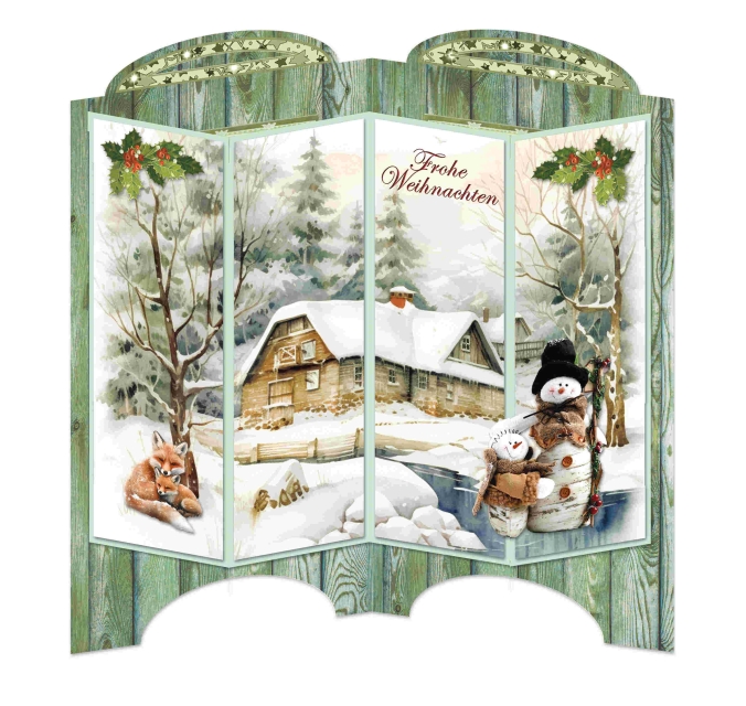 Reddy Cards Bastelset Weihnachtliche Paraventkarten
