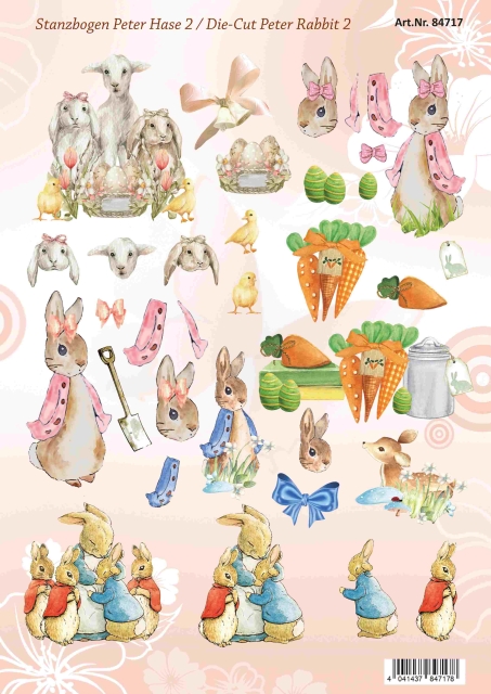 Reddy Cards Stanzbogen Peter Rabbit 2