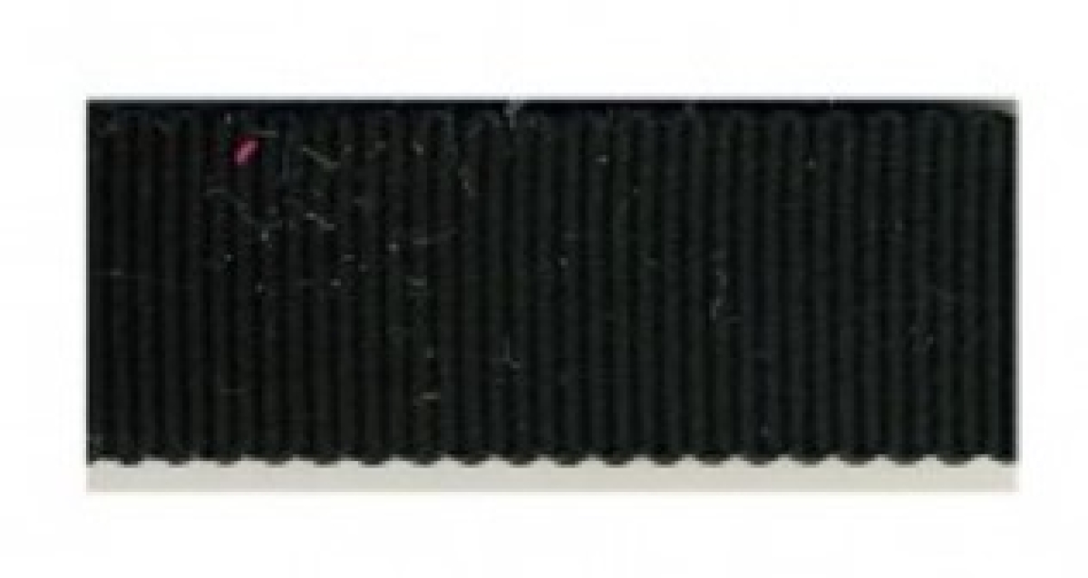 Petersham Band 3,5 mm breit pro Meter schwarz