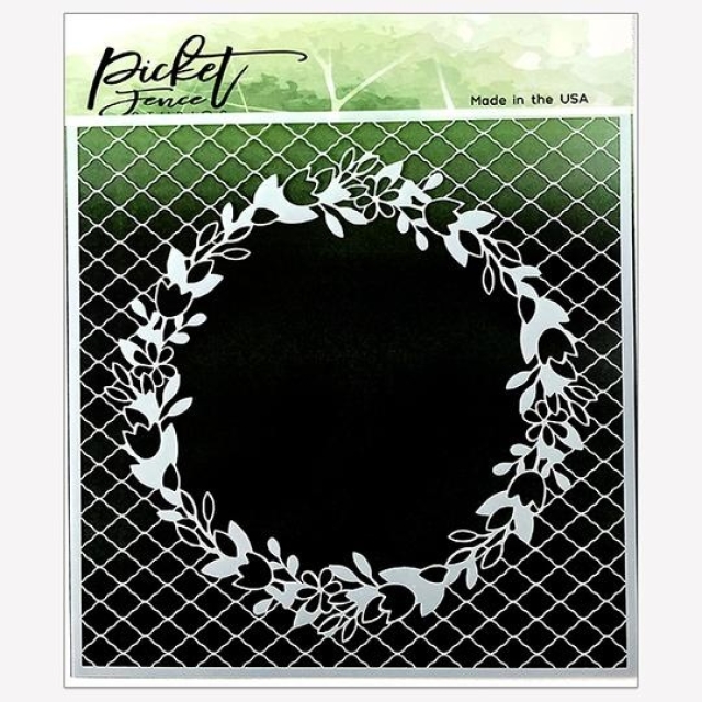 Picket Fence Studios Schablone Quatrefoil Bouquet