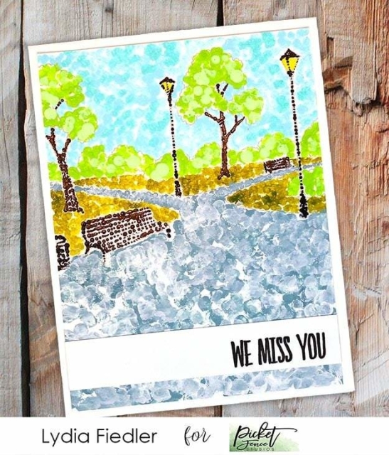 Picket Fence Studios Clear Stamps A Walk in the Park