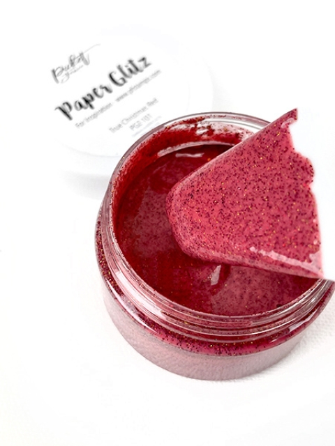 Picket Fence Studios Paper Glitz True Christmas Red ca. 54 ml