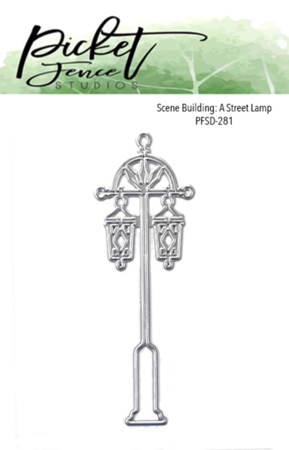 Picket Fences  Studios Scene Building: A Street Lamp 3 x 4 Inch Metal Dies Stanzschablone