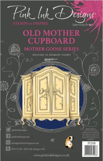 Pink Ink Designs Old Mother Cupboard A5 Clear Stamps