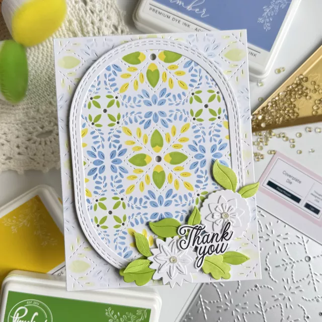 Pinkfresh Studio Artful Foundations Die Floral Tale