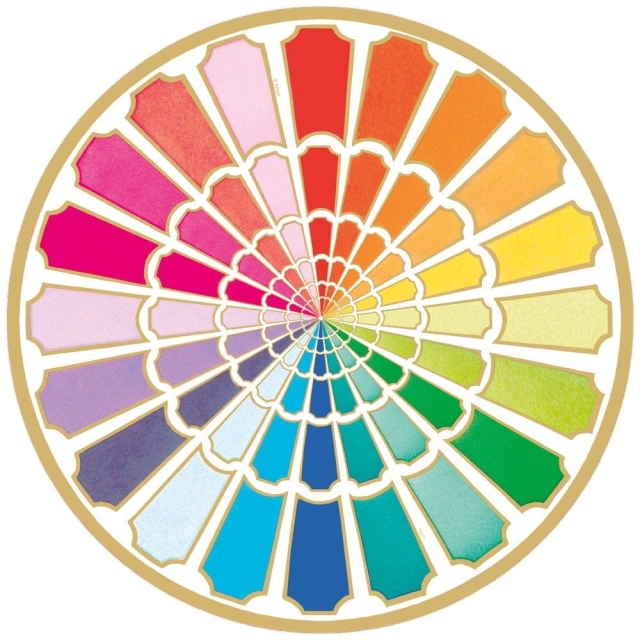 Caspari Round Paper Placemat 12in-Color