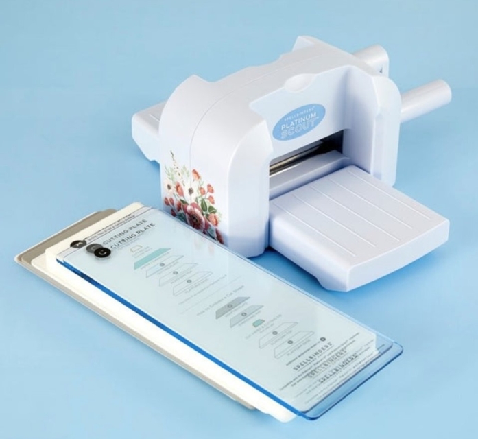 Spellbinders Platinum Scout Die Cutting And Embossing Machine 3,5 Inch Platform Blue Mist