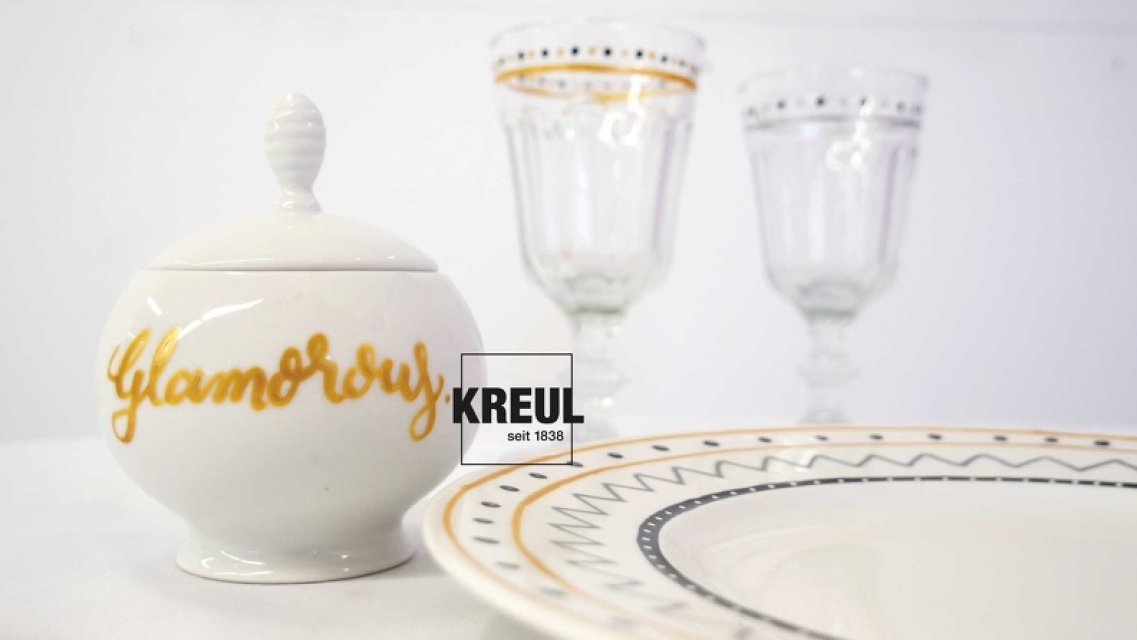 Kreul Glass & Porcelain Pen 4er Set Glamour