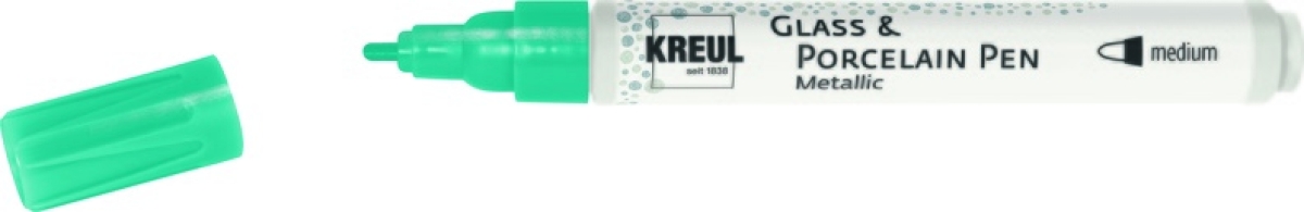 Kreul Glass & Porcelain Pen Metallic medium Türkis-Metallic