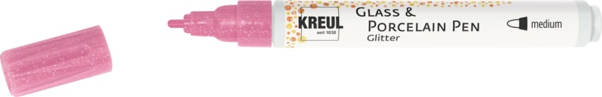 Kreul Glass & Porcelain Pen Glitter medium Rosé