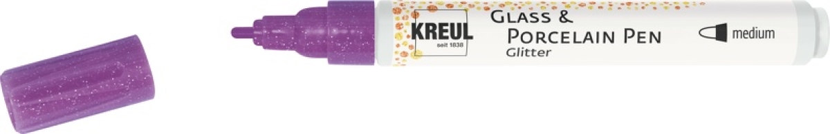 Kreul Glass & Porcelain Pen Glitter medium Violett