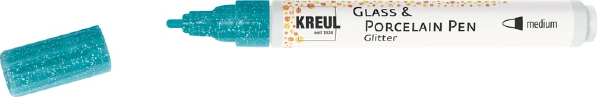 Kreul Glass & Porcelain Pen Glitter medium Türkis