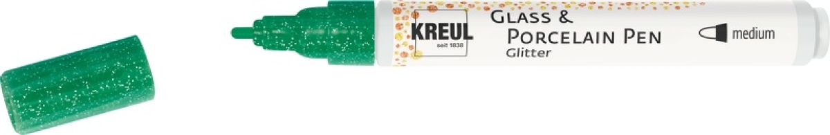 Kreul Glass & Porcelain Pen Glitter medium Hellgrün