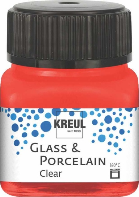 Kreul Glass & Porcelain Clear 20 ml Kirschrot