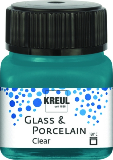 Kreul Glass & Porcelain Clear 20 ml Türkis