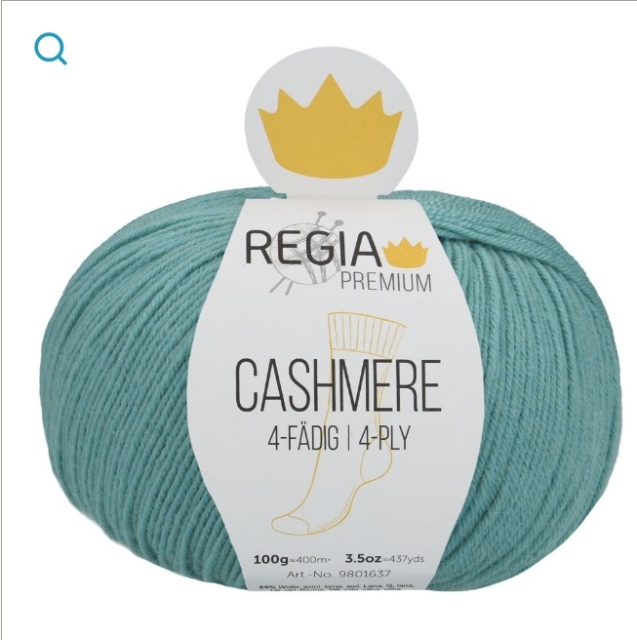 REGIA PREMIUM Cashmere 100 Gramm Farbe dusty turquoise