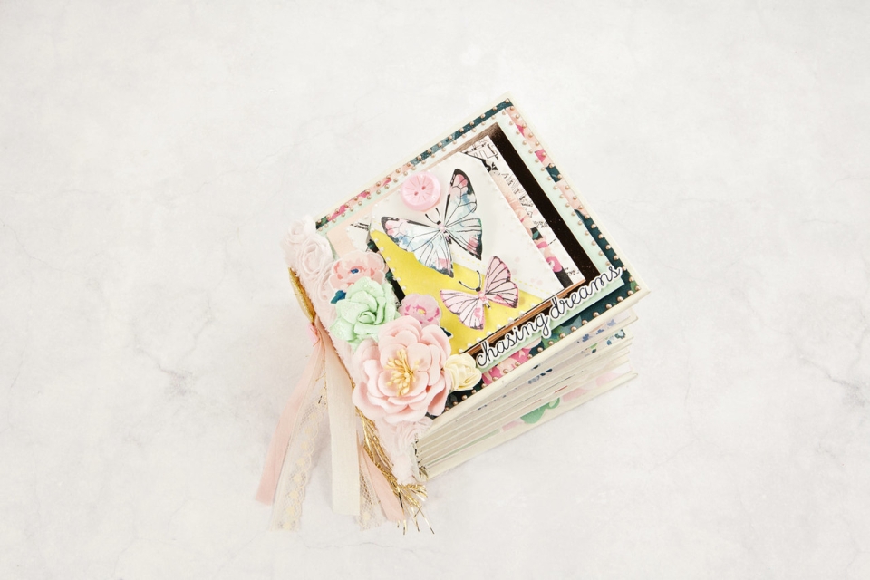 Prima Marketing Memory Hardware Chipboard Album Tiny