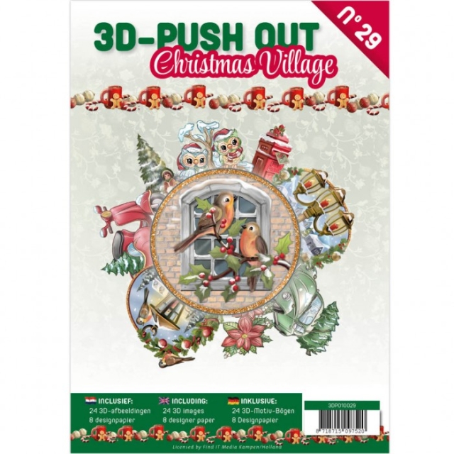 3D Push Out Book 29 Christmas Village
