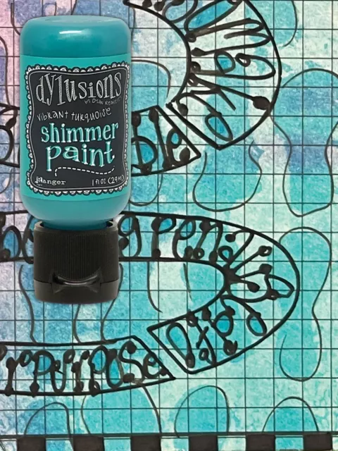 Ranger Dyan Reaveley Dylusions Shimmer Paints Vibrant Turquoise