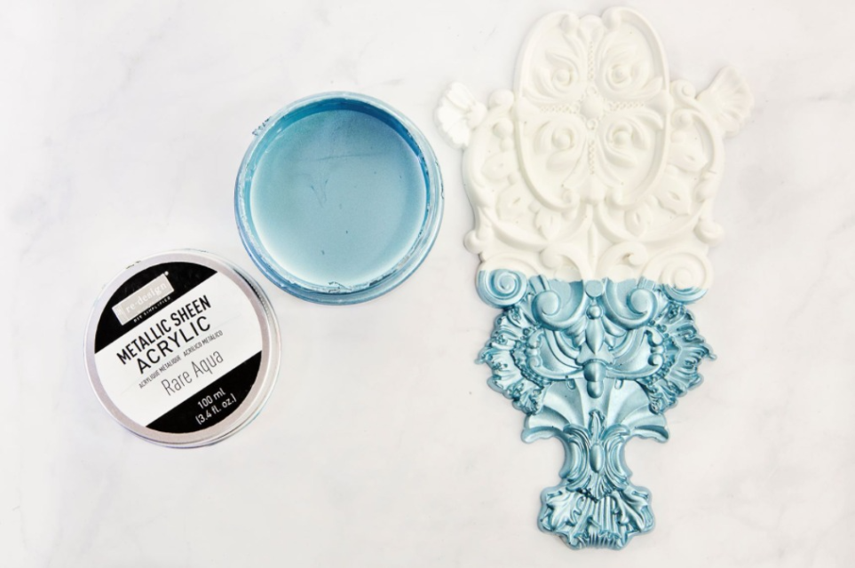 Re-Design with Prima Rare Aqua Metallic Sheen Paint