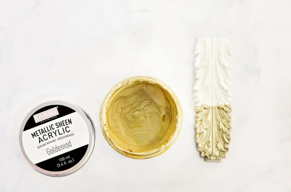 Re-Design with Prima Goldenrod Metallic Sheen Paint