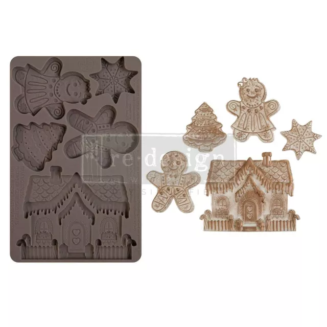 Redesign with Prima Decor Moulds Festive Gingerbreads Treats