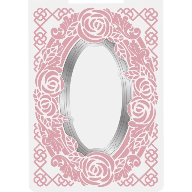 Crafters Companion Rose Gold Cut and Emboss Folder Schneide- und Prägeschablone Decorative Rose Frame Kopie