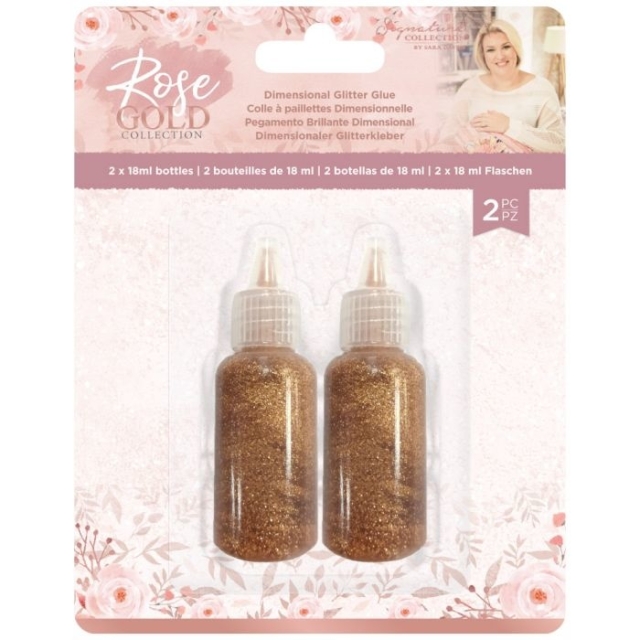 Crafters Companion Rose Gold Dimensional Glitter Glue